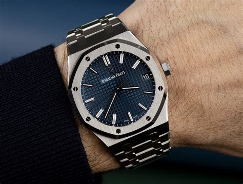 audemars piguet royal oak light blue|Piguet royal oak watch price.